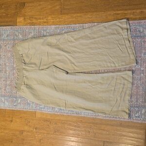 Linen/Polyester Blend Pull On Pant